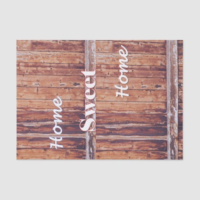 Tissue Paper Wood Home Sweet Home (Front)