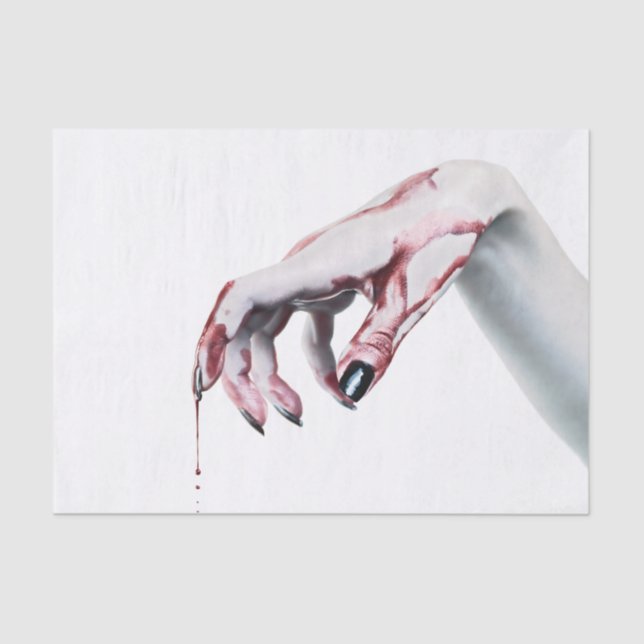 Tissue Paper Wrapping zombie blood drip vampire Go (Front)