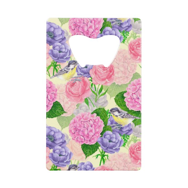 Tit bird and flowers (Front)