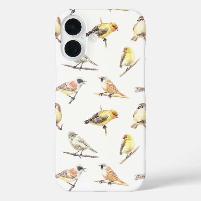 Tit birds pattern Case-Mate iPhone case (Back)