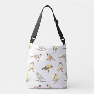 Tit birds pattern crossbody bag