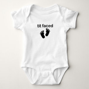 tit faced Funny Faced baby, Funny Boo, Breastfed  Baby Bodysuit