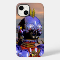 TITAN CYBORG PORTRAIT Blue Science Fiction ,Scifi