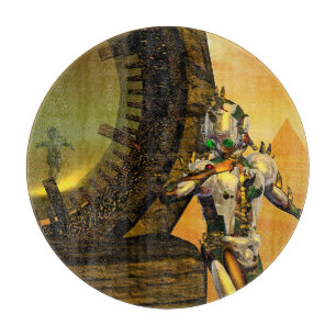 TITAN IN THE DESERT OF HYPERION Science Fiction Cutting Board