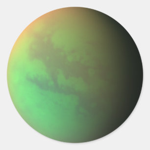Titan Infrared Image Classic Round Sticker