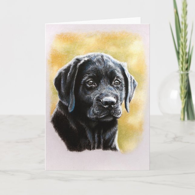 Titan Lab Puppy Greeting Card (Front)