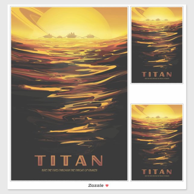Titan largest moon of Planet Saturn (Sheet)