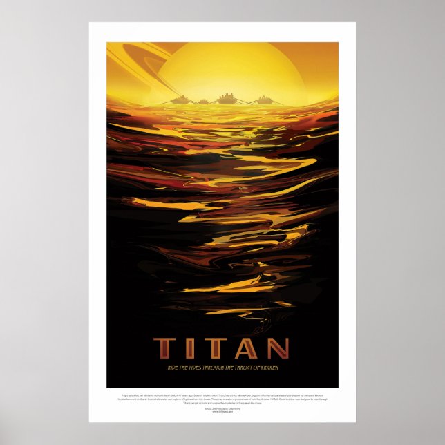 Titan | NASA Visions of the Future Poster (Front)