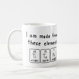 Titan periodic table name mug