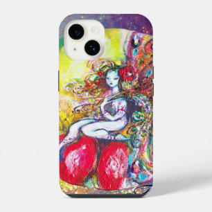 TITANIA SITTING ON A RED FLOWER iPhone CASE