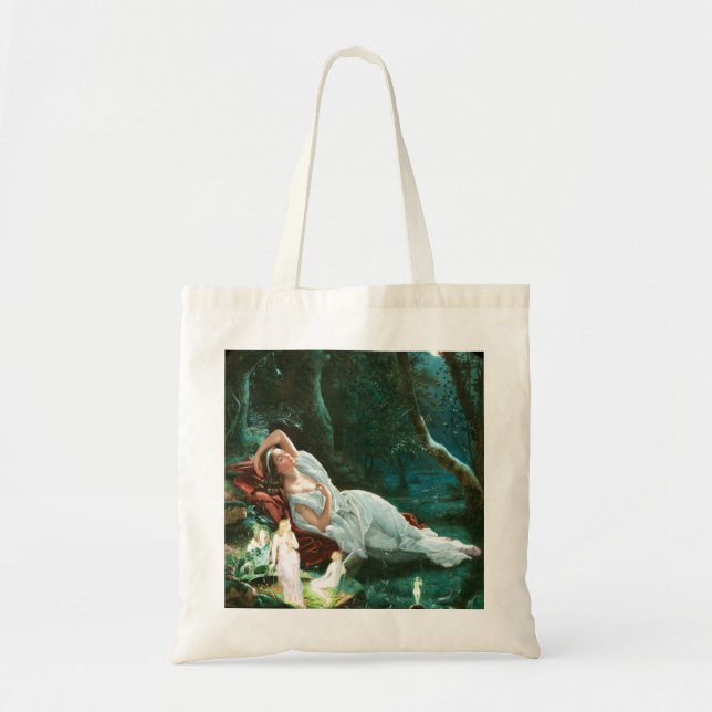 Titania Sleeping in the Moonlight Simmons Fae Art Tote Bag (Front)