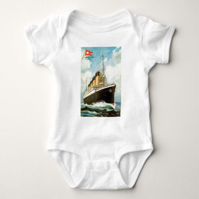 Titanic at Sea Baby Baby Bodysuit (Front)