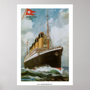 Titanic at Sea Poster