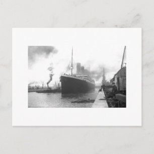 Titanic at the docks of Southampton Postcard