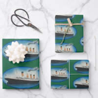 Titanic Birthday Green White Star Line Ship