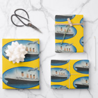 Titanic Birthday Yellow White Star Line Ship