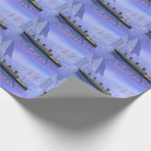 Titanic boat sinking - 3D render