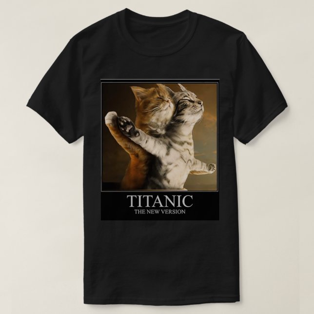 Titanic Cats Essential TShirt  (Design Front)