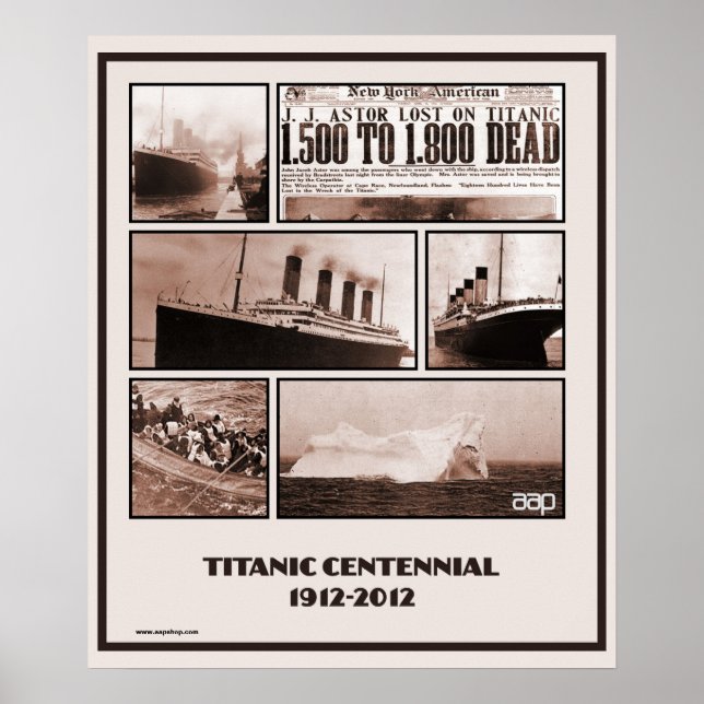 Titanic Centennial Memorial 1912-2012 Poster (Front)