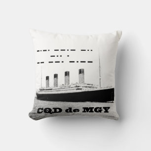 Titanic CQD de MGY Wireless Distress Signal Cushion