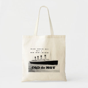 Titanic CQD de MGY Wireless Distress Signal Tote Bag