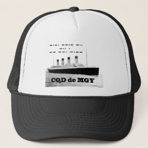 Titanic CQD de MGY Wireless Distress Signal Trucker Hat