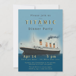 Titanic Dinner Party Invitation