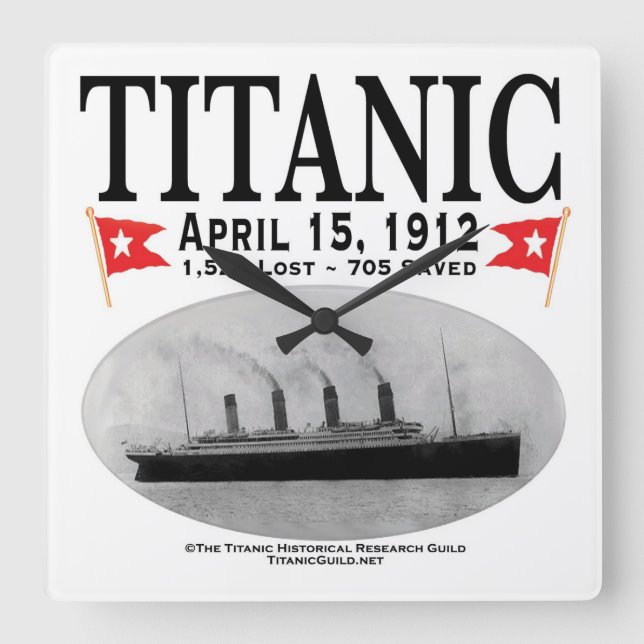 Titanic Ghost Ship Clock (Front)