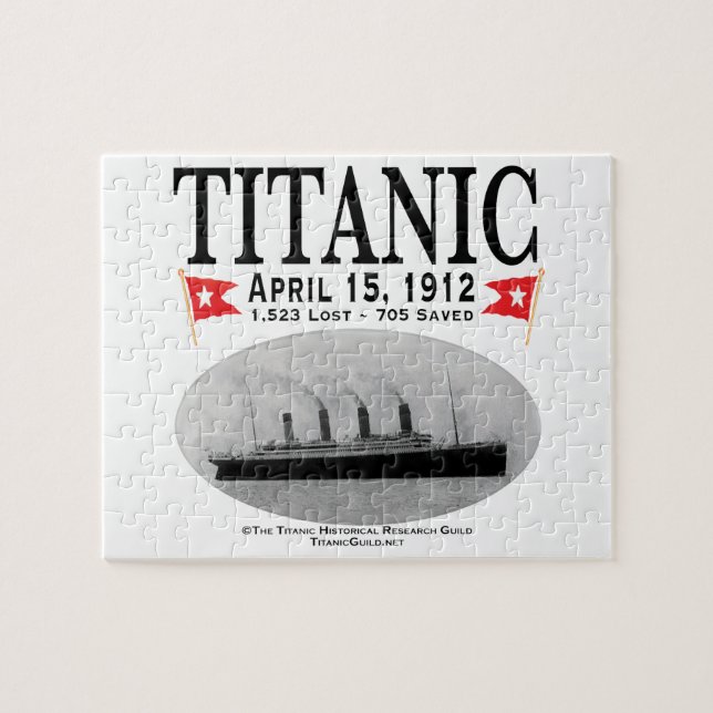 Titanic Ghost Ship Jigsaw Puzzle(white) Puzzle (Horizontal)