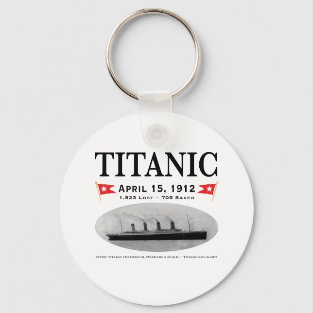 Titanic Ghost Ship Keychain (Round ) (Front)