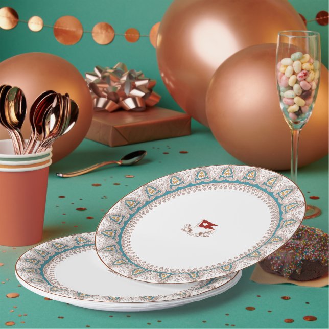 Titanic Gothic Arch Paper Plate (Multi)