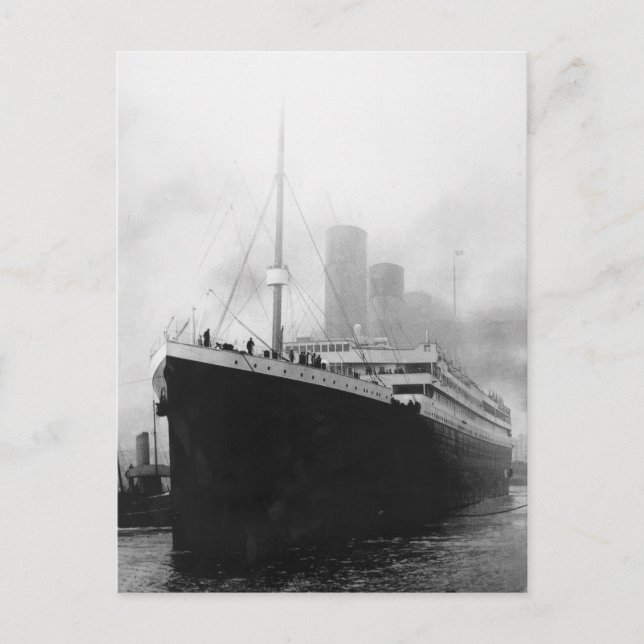 Titanic in dock in Southampton Postcard (Front)