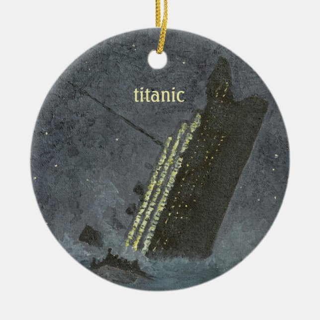 TITANIC Keepsake Ceramic Ornament (Front)