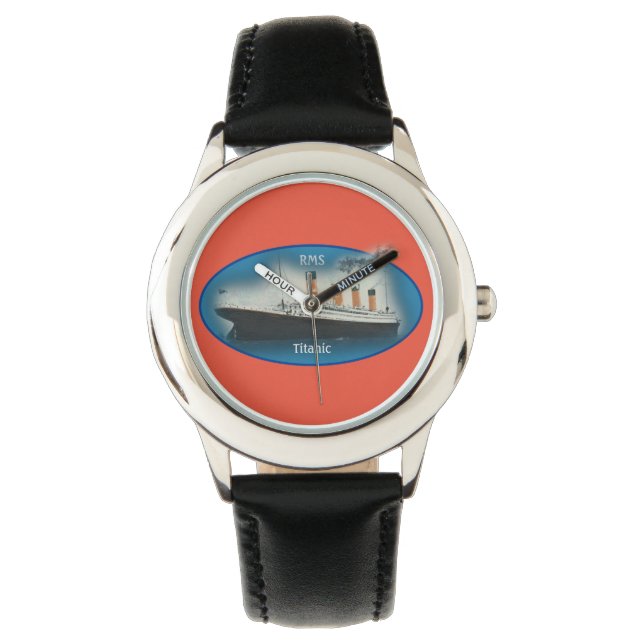 Titanic Maritime Blue White Star Line Ship Watch (Front)