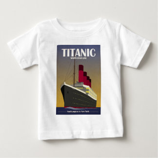 Titanic Ocean Liner Art Deco Print Baby T-Shirt