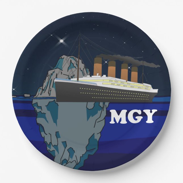 Titanic Paper Plate (Front)
