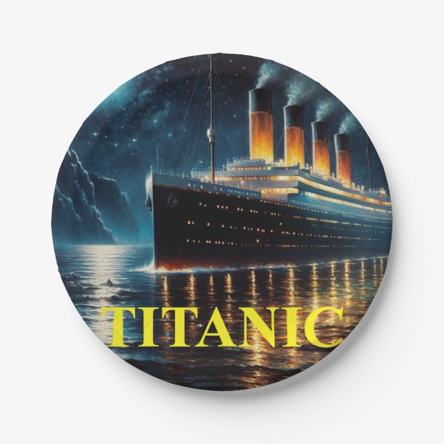 Titanic paper plate (Front)