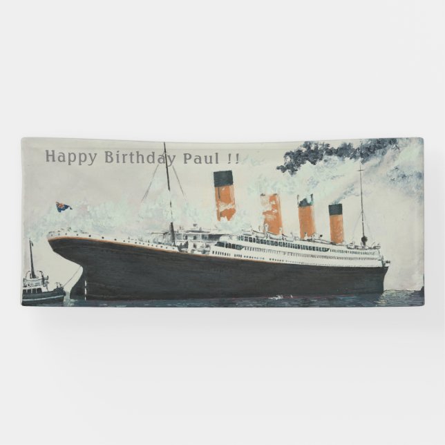 TITANIC PARTY BANNER (Horizontal)
