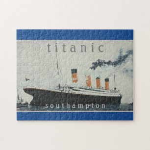 TITANIC Party Blue Vintage White Star Line Ship Jigsaw Puzzle