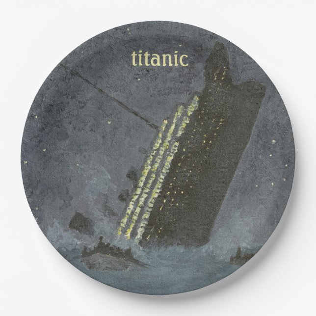 TITANIC Party Paper Plate (Front)