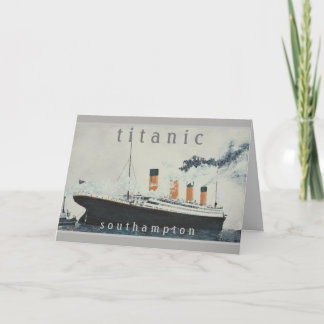 TITANIC Party Vintage White Star Line Ship Card