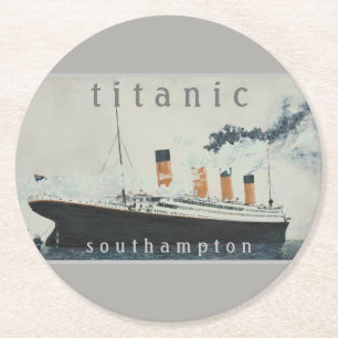 TITANIC Party Vintage White Star Line Ship Round Paper Coaster