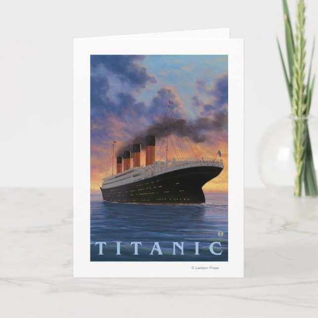 Titanic SceneWhite Star Line Card (Front)