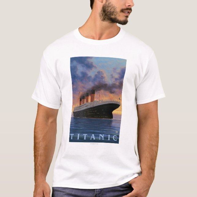 Titanic SceneWhite Star Line T-Shirt (Front)
