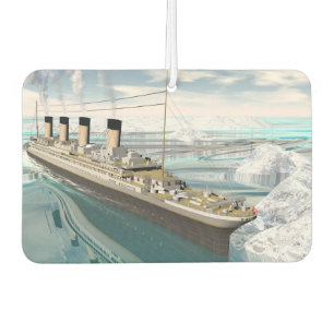 Titanic ship - 3D render Car Air Freshener