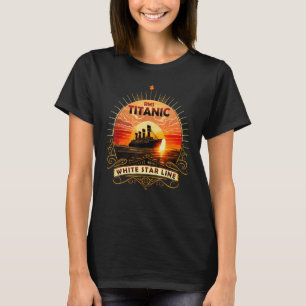 Titanic Ship Atlantic Ocean Cruise Voyage Old Vint T-Shirt