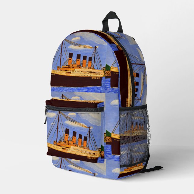 Titanic Ship backpack  (Back Corner Right)