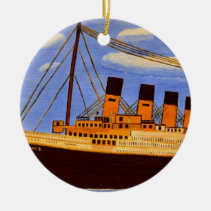 Titanic Ship Ceramic Ornament