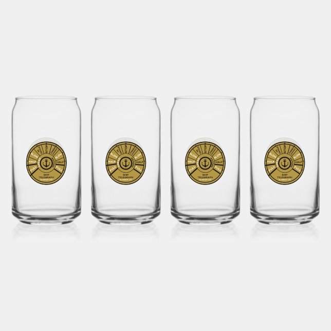 Titanic Ship Speed Can Glass (Front)