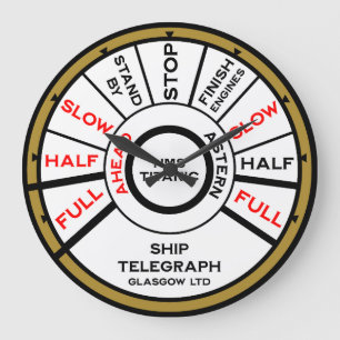 Titanic Ship Speed Large Clock